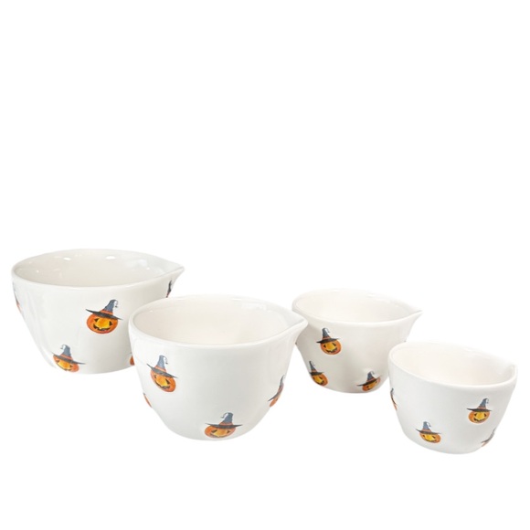 NEW Rae Dunn Halloween JACK-Oโ-LANTERN Measuring Cup Set/4 - Picture 4 of 5